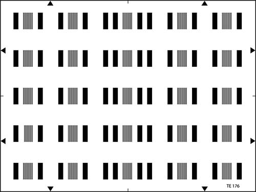 电子相机分辨率测试卡(调制深度IEC 61142)