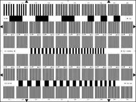精確分辨率測試卡