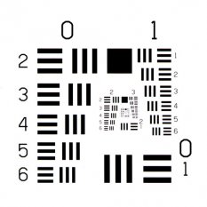 標(biāo)準(zhǔn)USAF分辨率測(cè)試卡